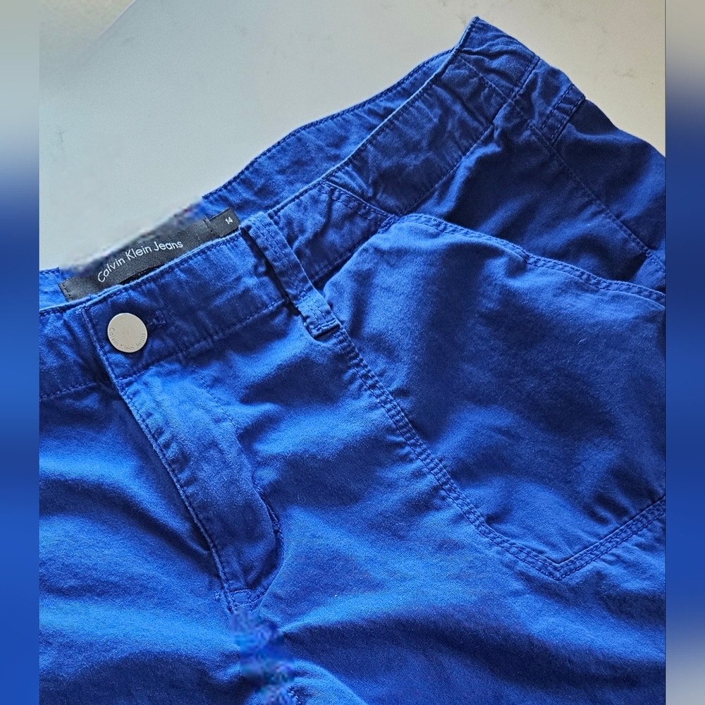 🩷 Calvin Klein Jeans Cobalt Blue Shorts - 100% Cotton